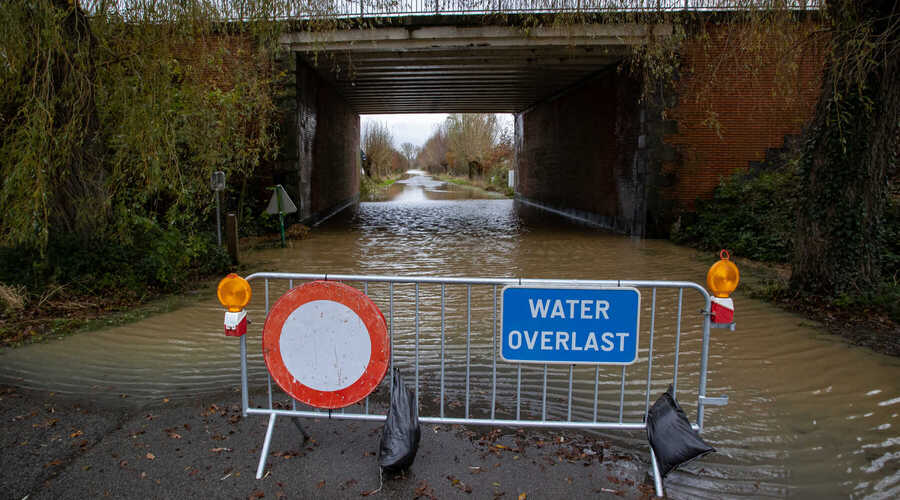 Wateroverlast in Oost-Vlaanderen: fase opgeheven